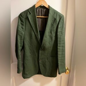EUC men’s Italian linen blazer. - pockets stitched closed